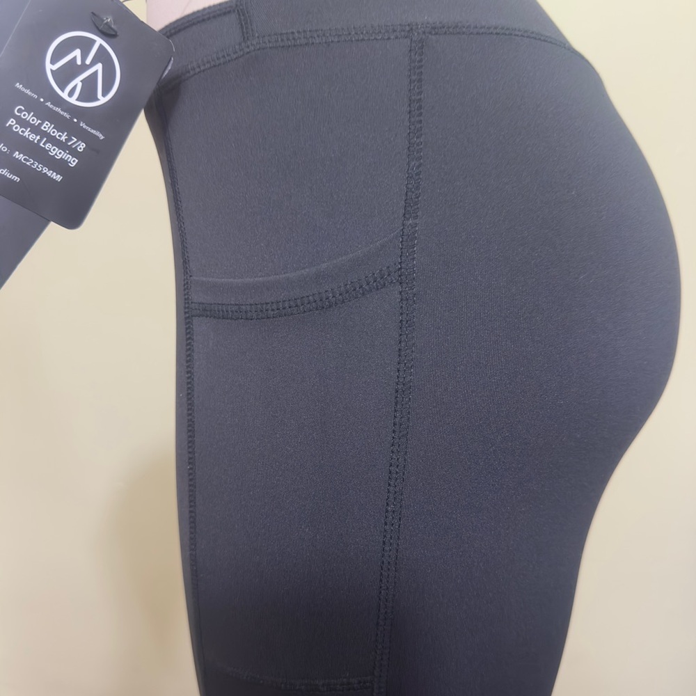 NWT MOME THEOLOGY Black Women's Pants with Mesh Detail - Picture 6 of 11